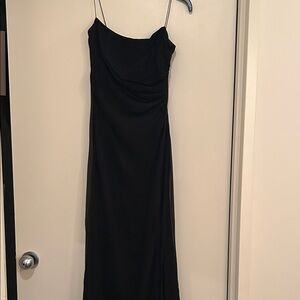 Elie Tahari Strapless Black Silk Dress